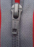 Z2600 74cm Battleship Grey Nylon No.5 Open End Zip - Ribbonmoon