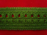 FT649 41mm Leaf Green Woolly Braid Trimming
