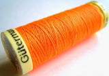 GT3871 Gutermann Polyester Sew All Thread Colour 3871 Fluorescent Tangerine - Ribbonmoon