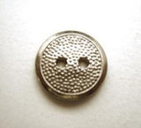 B10104 14mm Silver Light Metal Alloy 2 Hole Button - Ribbonmoon