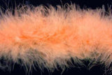 MARAB22 Peach Marabou String (Swansdown). Turkey Feather - Ribbonmoon