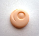 B9592 15mm Peach Shank Button with Matt and Gloss Elements - Ribbonmoon