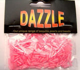 BEAD22 6mm Ceylon Pink Bugle Beads Size 3 - Ribbonmoon