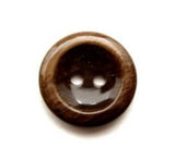 B11434 16mm Tonal Browns High Gloss 2 Hole Button - Ribbonmoon