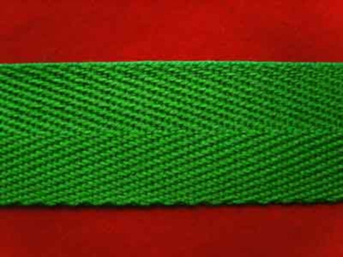 VTAPE13 25mm Emerald Green Acrylic V Tape Webbing