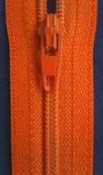 Z0297 YKK 56cm Orange Nylon No.3 Closed End Zip - Ribbonmoon