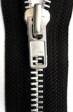 Z4824 41cm Black YKK Metal Teeth No.8 Open End Zip - Ribbonmoon