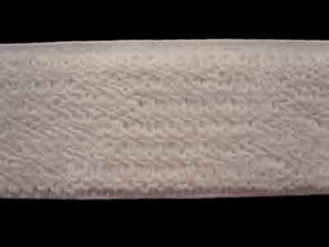 EW28 32mm White Plush Back Elastic. - Ribbonmoon