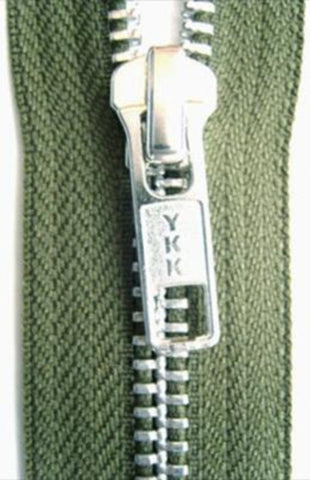 Z4811 91cm Green YKK Metal Teeth No.5 Open End Zip - Ribbonmoon