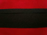 BB042 25mm Black 100% Cotton Bias Binding Tape - Ribbonmoon