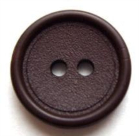 B7511 19mm Dark Brown Matt Centre 2 Hole Button - Ribbonmoon