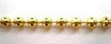 PT113 4mm Metallic Gold Strung Pearl / Bead String Trimming - Ribbonmoon