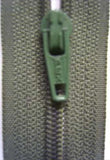 Z1413 46cm Pale Linden Green Nylon No.3 Closed End Zip - Ribbonmoon
