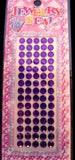 STICKJEWEL12 6mm Purple Self Adhesive Diamonte Rhinestones - Ribbonmoon