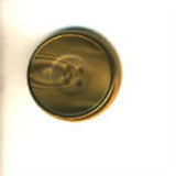 B16668 23mm Tonal Honey Browns 4 Hole Button with a Bronze Metal Rim - Ribbonmoon