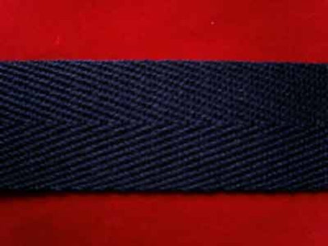 VTAPE11 25mm Navy Acrylic V Tape Webbing - Ribbonmoon