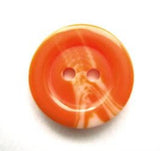 B15231 18mm Tonal Pale Orange High Gloss 2 Hole Button - Ribbonmoon