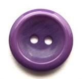 B11659 19mm Frosted Purple Glossy 2 Hole Button - Ribbonmoon