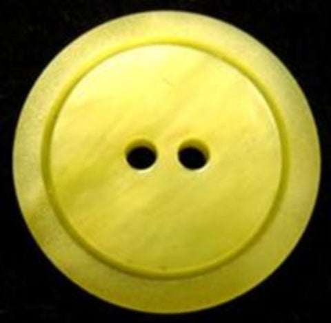 B17071 23mm Tonal Sunny Lime Matt Rim 2 Hole Button - Ribbonmoon