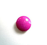 B12892 11mm Light Fuchsia Pink Domed Honeycomb Shank Button - Ribbonmoon