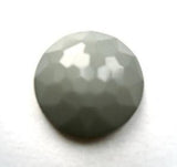 B11542 17mm Mid Grey Domed Honeycomb Shank Button - Ribbonmoon