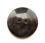 B13110 18mm Dark Grey Under a Clear Domed Surface 2 Hole Button - Ribbonmoon