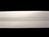 BB222 19mm White Satin Bias Binding - Ribbonmoon