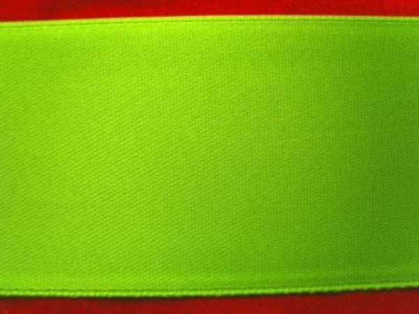 36mm Lime Green Single Face Satin Ribbon – Ribbonmoon
