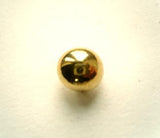 B10978 10mm Metallic Gold Domed Gilded Poly Shank Button - Ribbonmoon