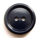 B8947 19mm Navy Gloss 2 Hole Button - Ribbonmoon