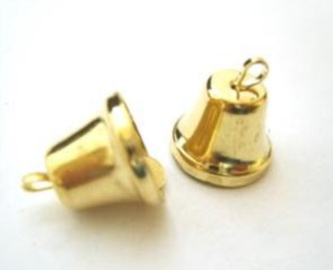 BELL07 14mm Gold Metal  Bell - Ribbonmoon