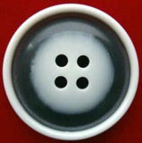 B3118 28mm Smoked Grey and Natural Gloss 4 Hole Button - Ribbonmoon