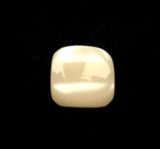 B10084 12mm Bridal White Shimmery Polyester Shank Button - Ribbonmoon