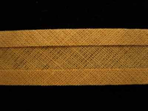 BB291 16mm Old Gold 100% Cotton Bias Binding - Ribbonmoon