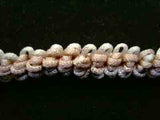 FT1126 10mm Beige and Pale Cream Looped Braid Trim. Wired for Shaping - Ribbonmoon