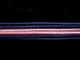 FT1265 11mm Navy and Dark Rose Pink Corded Braid - Ribbonmoon