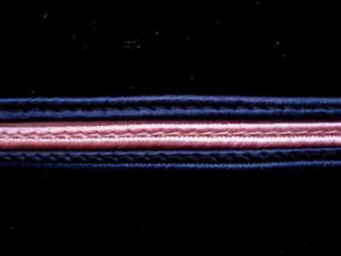 FT1265 11mm Navy and Dark Rose Pink Corded Braid - Ribbonmoon