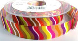 R7341 16mm "Vagues" Design Ribbon by Berisfords, Wire Edge - Ribbonmoon