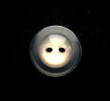 B17176  14mm Shell Effect Iridesccent Centre, Clear Rim 2 Hole Button - Ribbonmoon