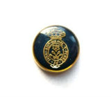 B6848 15mm Gold and Navy Shank Button - Ribbonmoon