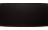 R4605 35mm Black Woven Edge Nylon Nurses Petersham - Ribbonmoon