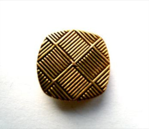 B12102 13mm Antique Brass Heavy Metal Textured Shank Button - Ribbonmoon