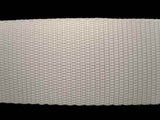 WEB32 38mm White Polypropylene Webbing - Ribbonmoon