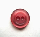B7173 11mm Dusky Geranium Pink Chunky Polyester 2 Hole Button - Ribbonmoon