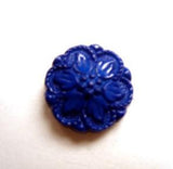 B13753 15mm Dark Royal Blue Textured Shank Button - Ribbonmoon