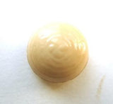 B7181 17mm Dark Cream Half Ball Textured Gloss Shank Button - Ribbonmoon