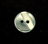B13460 12mm Aqua and Pearl Variegated Polyester 2 Hole Button - Ribbonmoon
