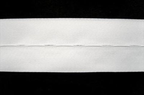 BHT01 29mm White Polyester Button Hole Tape - Ribbonmoon