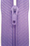 Z3858 20cm Lilac Nylon Pin Lock No.3 Closed End Zip - Ribbonmoon