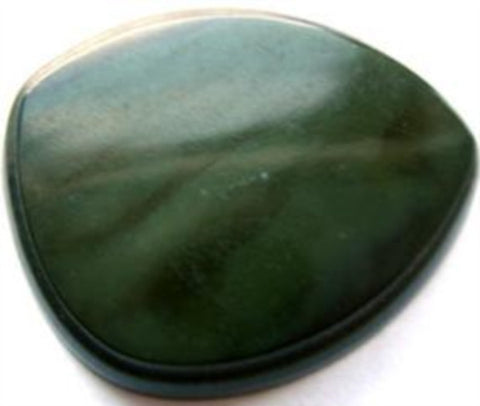 B5353 34mm Tonal Greens Chunky Gloss Shank Button - Ribbonmoon